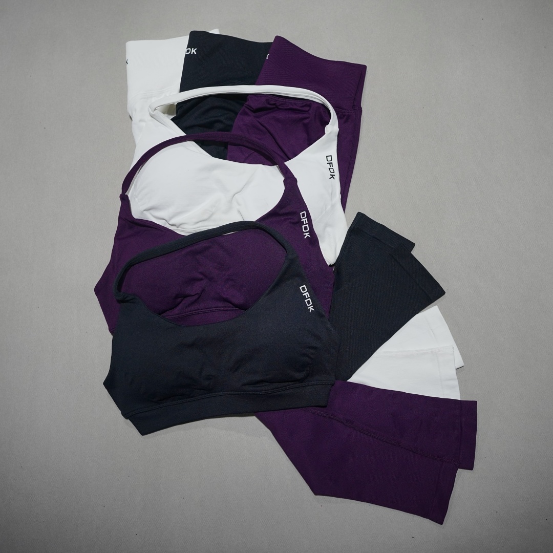 Women'S Fashion Leggings - DFDK Damen-Sportbekleidungsset mit Schnürung, 2-teilig, nahtlose,