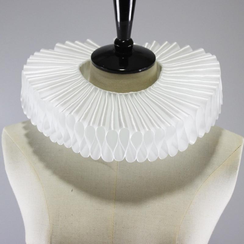 Women'S Fashion Victorian - 50le Elizabethaner gefälschter Kragen Rüschen Clownkragen
