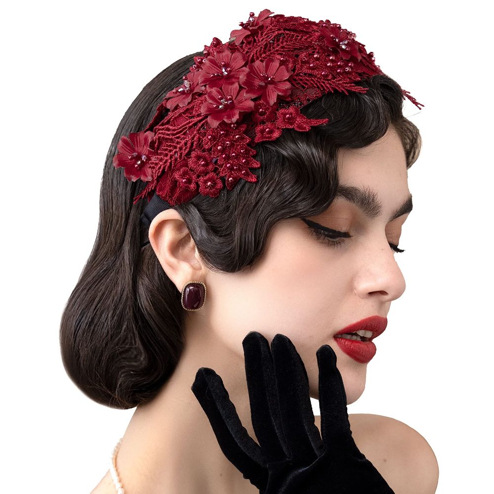 Women'S Fashion In The 50S - Neue Spitze Fascinators Stirnband für Frauen