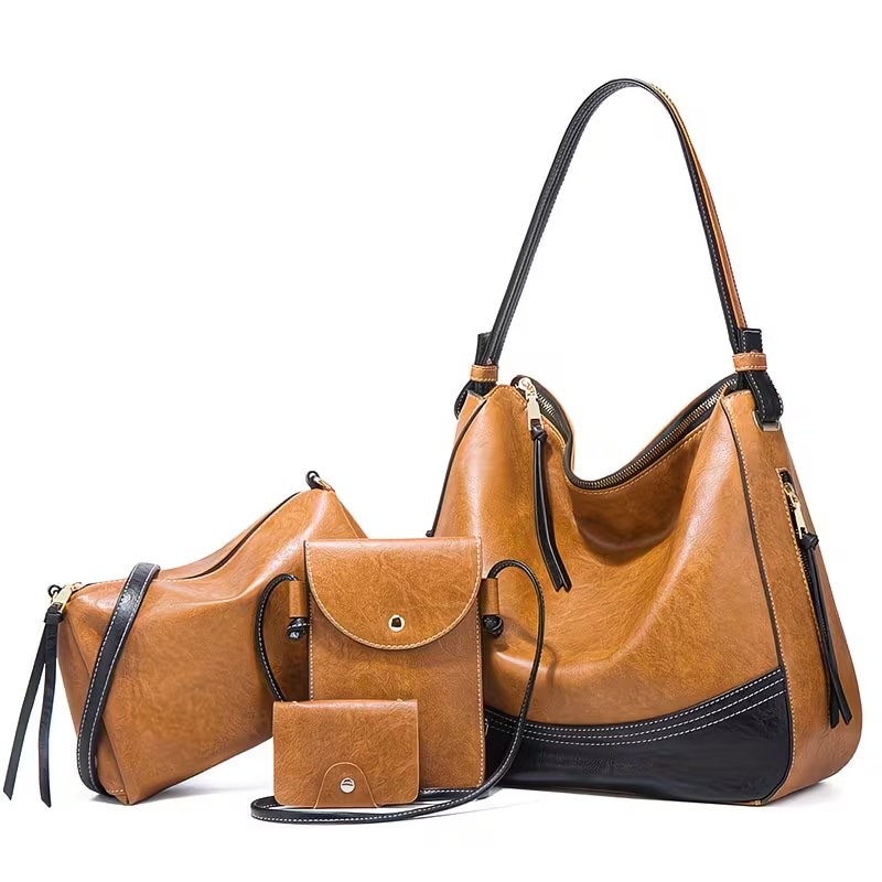 Crossbody Bag Women - Damen-Taschenset - 4-teiliges Set. Einfache Umhängetasche
