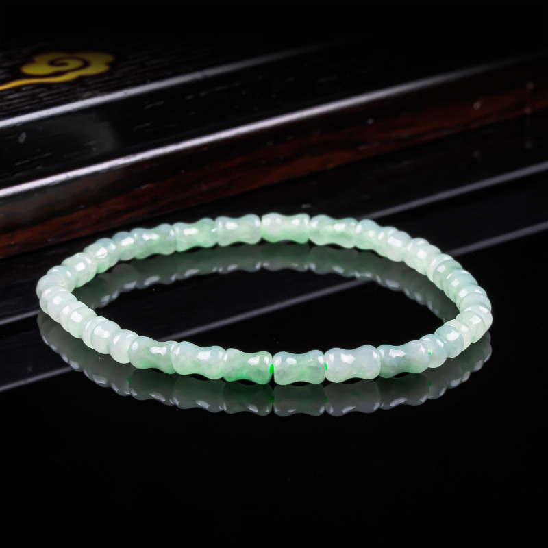 Women'S Fashion - Neues Echtes Natürliches Jade-Bambus-Armband und -Halskette,