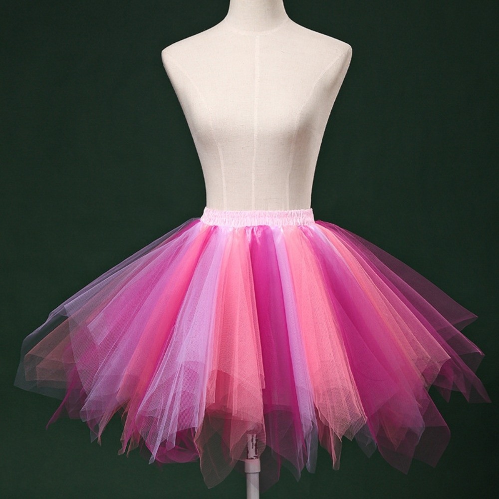 Women'S Fashion In The 50S - Modischer Elastischer Tüllrock mit Hoher Taille,