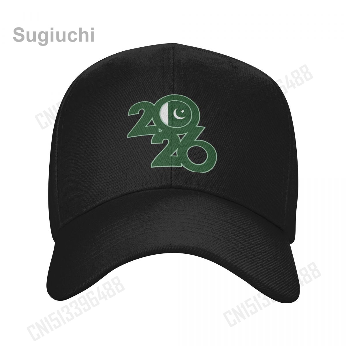 Women Fashion Pakistan - Pakistan-Flagge mit 2026-Baseballkappe, Sonne, atmungsaktiv, verstellbar,