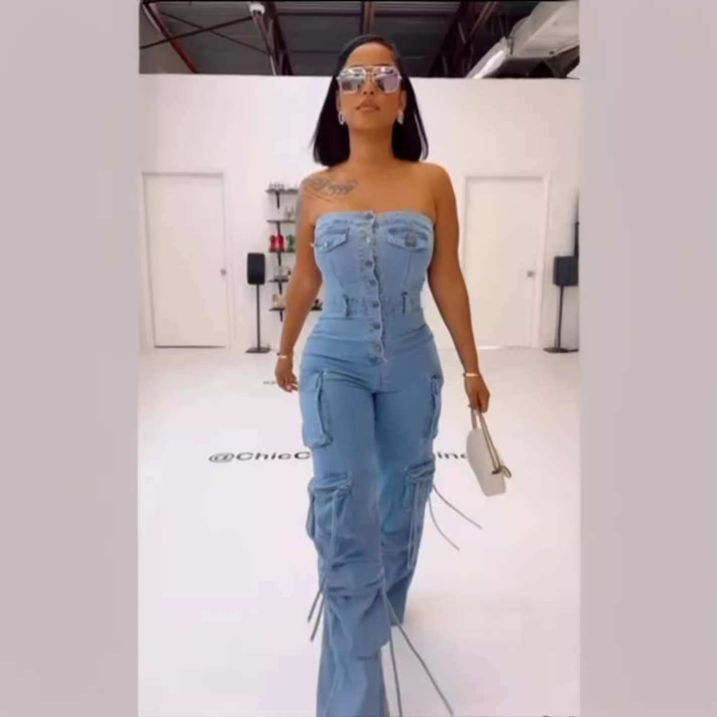 Mom Jeans Women - Overalls Frauen Liebsten Einteilige Denim Overalls