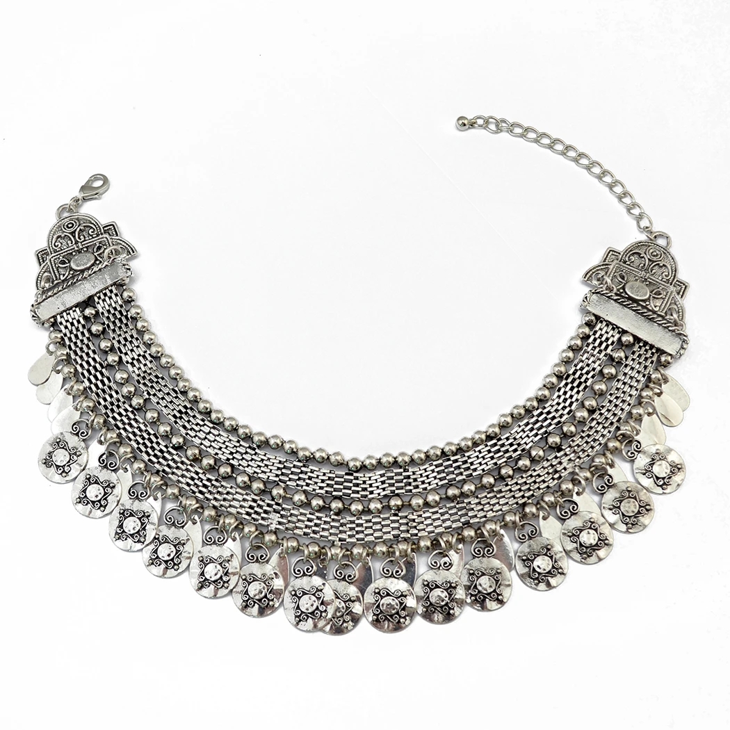Women Fashion Pakistan - Pakistan Türkische Ethnische Münze Choker Halskette