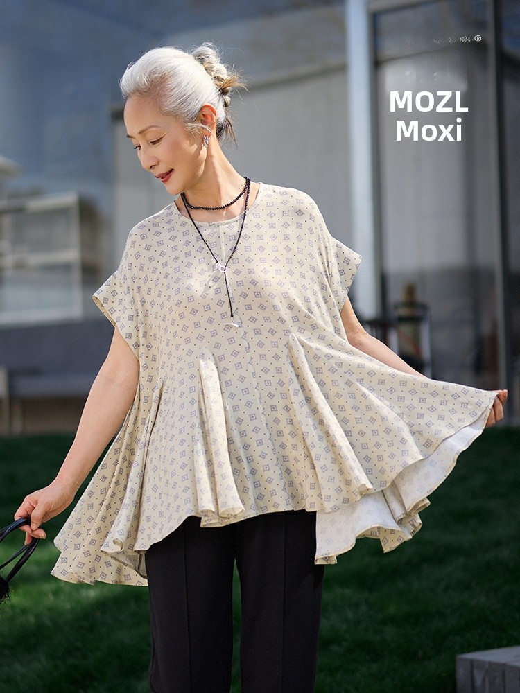 Women'S Fashion In The 50S - Muzhi Mid-aged Mom Sommerliches, modisches, dünnes