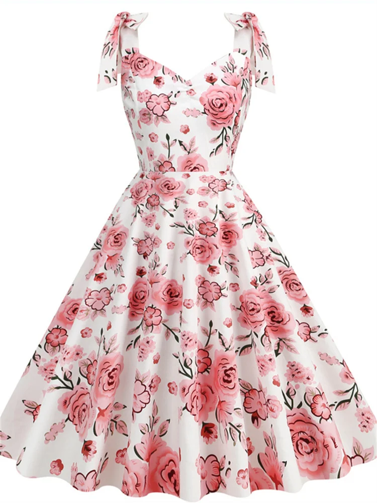 Women'S Fashion In The 50S - 2024 neue Mode Frauen Sommerkleid Retro