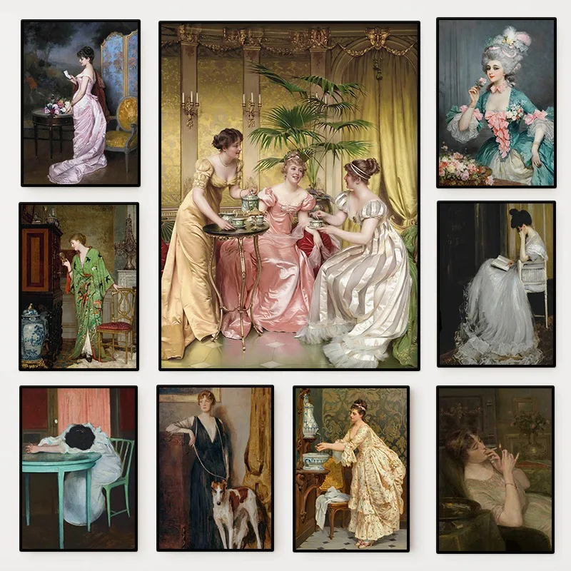 Women'S Fashion Victorian - Die Renaissance Frauen Porträt Poster Vintage