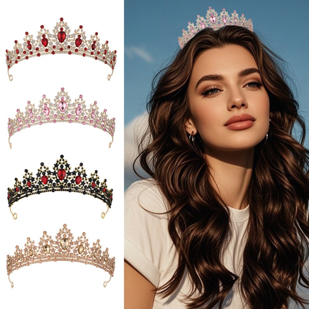 Women'S Fashion Headbands - Vintage Blatt- und Rankenmuster Versilberte Strass-Brautkrone