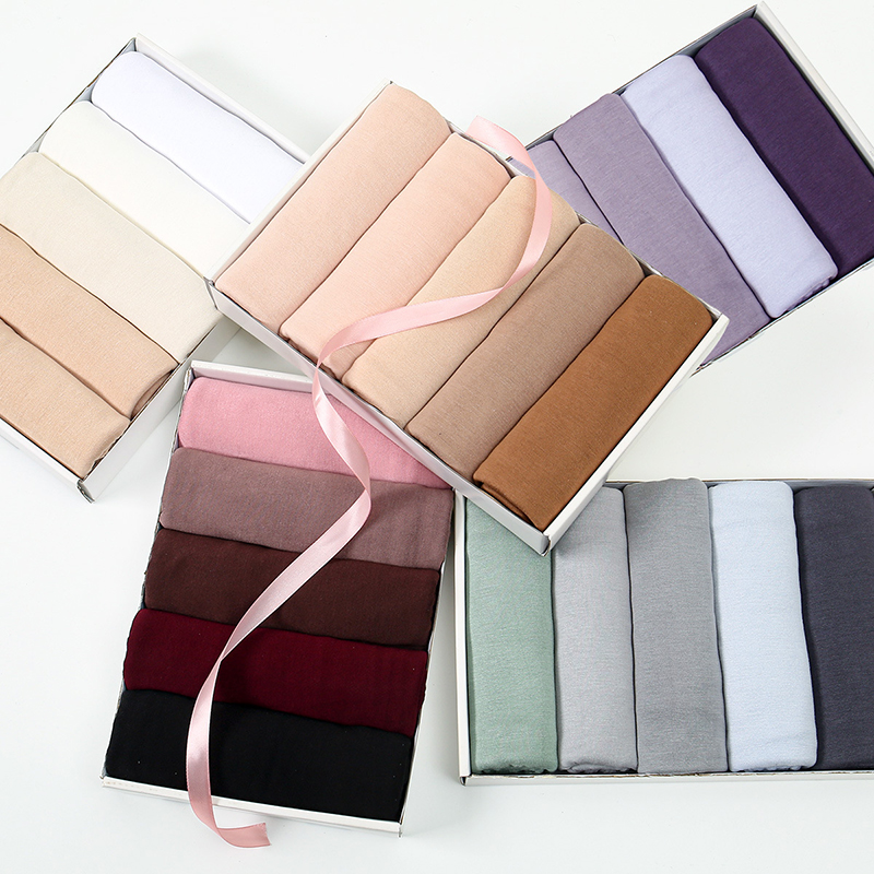 Women'S Fashion Headbands - Premium Modal-Baumwoll-Jersey Hijab Schal Muslimischer Langer