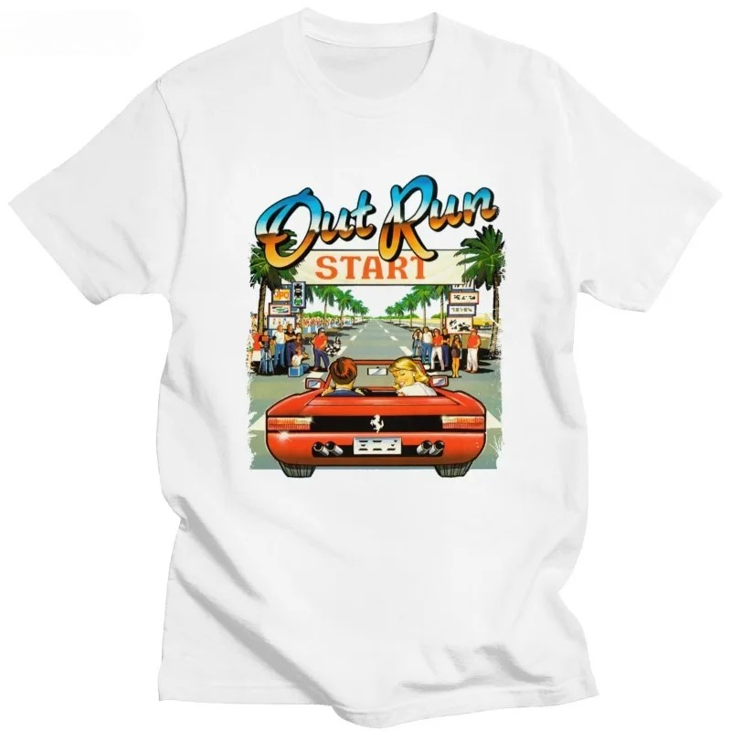 Women Fashion 80S - Japanisches Arcade Racing Videospiel OutRun T-Shirt