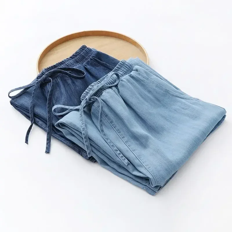 Modische Baumwoll-Jeans in Bla – Mom Jeans Women Bewertung und Preis