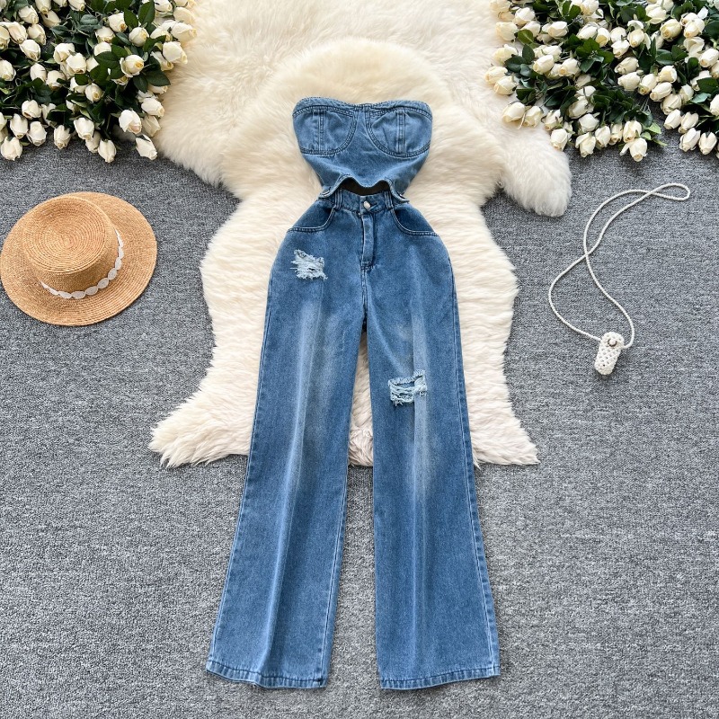 Denim-Jumpsuits für Damen, Ein – Mom Jeans Women Bewertung und Preis