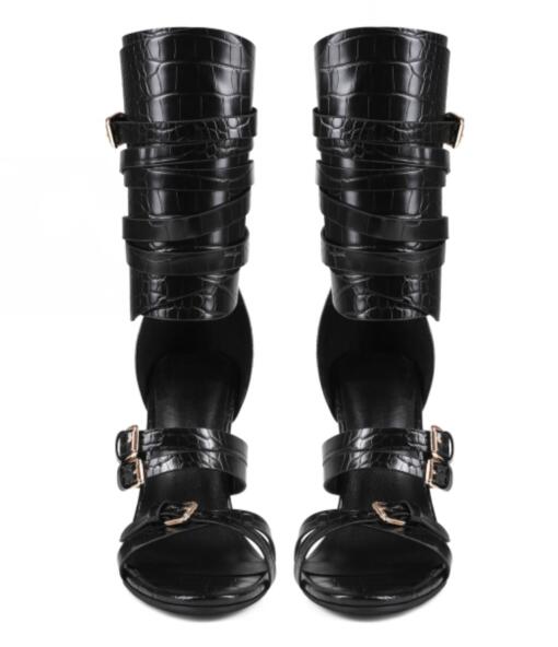 Sexy schwarze Leder-Sandalen m – Women'S Fashion Belts Bewertung und Preis