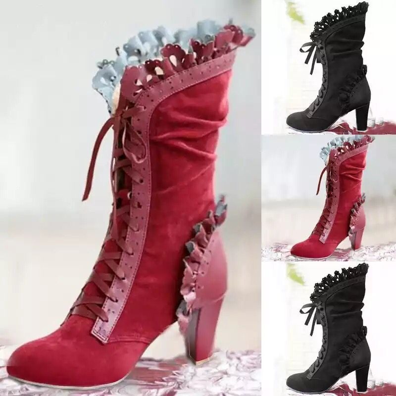 Winter Lace Up Damen High Heel – Women'S Fashion Victorian Bewertung und Preis