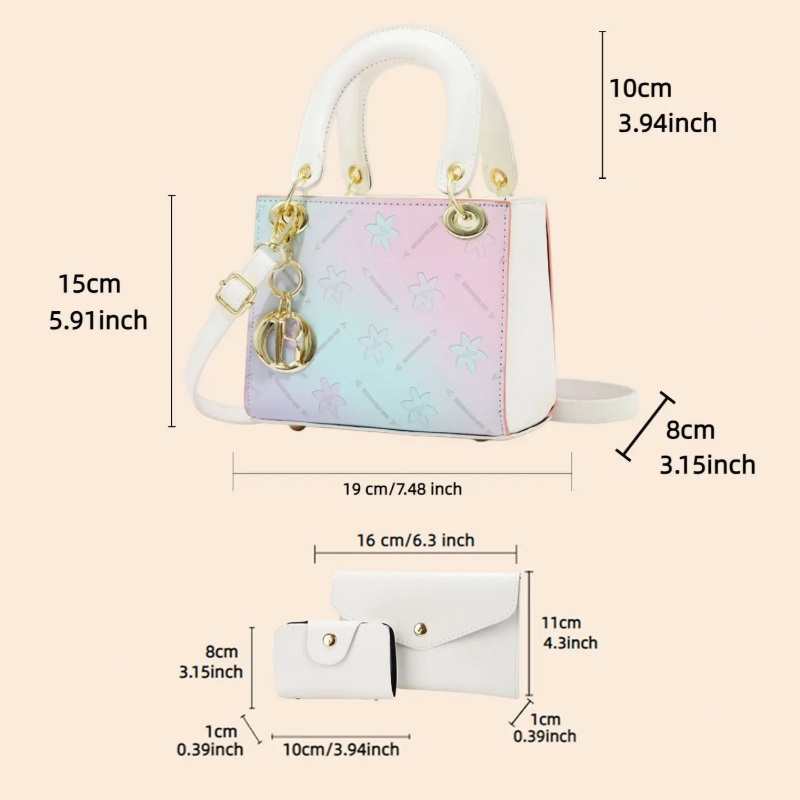 Umhängetaschen-Set mit Farbver – Crossbody Bag Women Bewertung und Preis