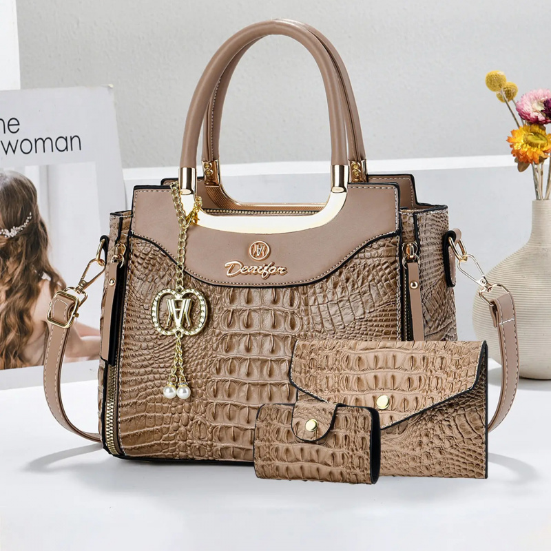 Damen-Handtaschenset mit Kroko – Crossbody Bag Women Bewertung und Preis