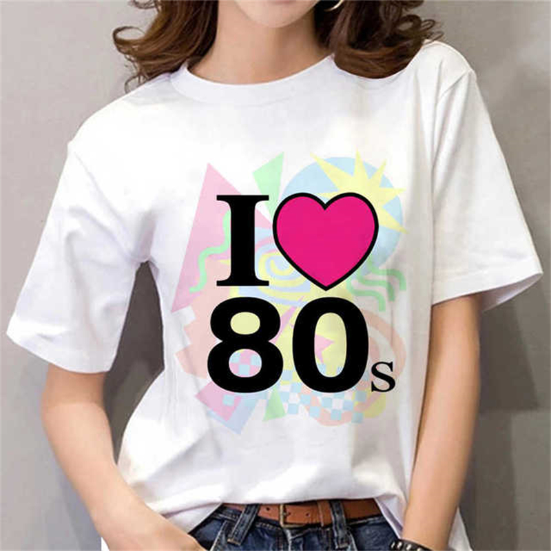 80er-Jahre-T-Shirt für Damen,  – Women Fashion 80S Bewertung und Preis