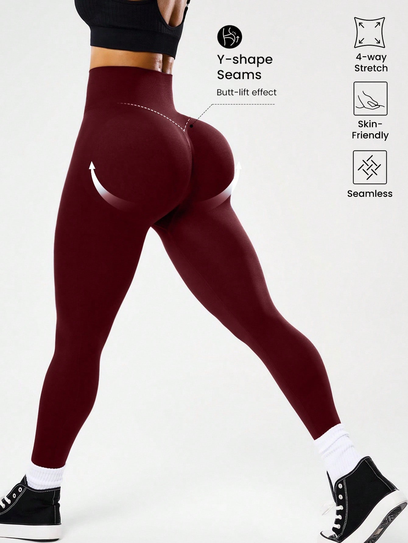 Nahtlose Yoga-Leggings mit hoh – Women'S Fashion Leggings Bewertung und Preis